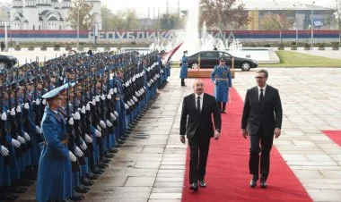 İlham Əliyev Serbiyaya getdi