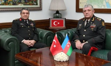 Azərbaycan və Türkiyə generalları görüşüb FOTO