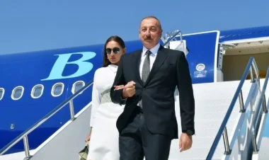 Prezident və xanımı Türkmənistanda səfərdədir