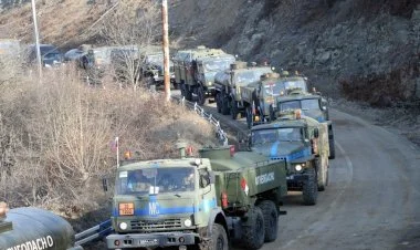 Laçın yolunda sülhməramlıların daha 17 maşını maneəsiz keçib