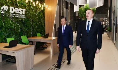 Prezident DOST Mərkəzinin açılışında olub FOTO