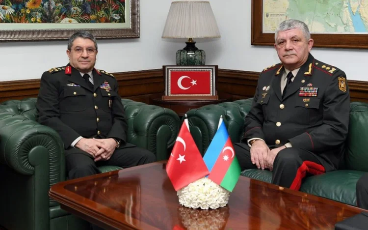 Azərbaycan və Türkiyə generalları görüşüb FOTO