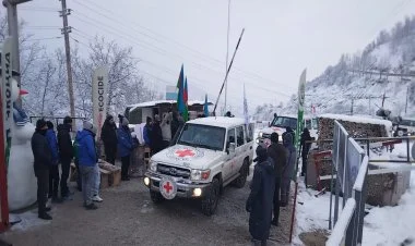 BQXK-nın maşınları Xankəndidən qayıtdılar