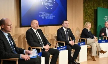 İlham Əliyev Davosdakı panel iclasında çıxış edib VİDEO