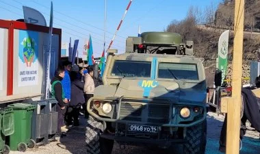 SM-ın ki zirehli avtomobili aksiya ərazisindən keçdi