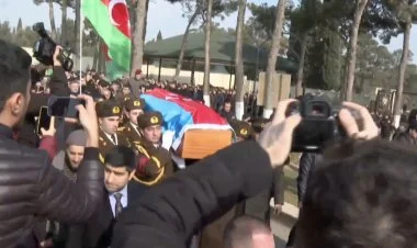 Şəhid Orxan Əsgərov İkinci Fəxri xiyabanda dəfn edildi VİDEO