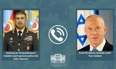 Azərbaycan və İsrail müdafiə nazirləri telefonla danışıblar