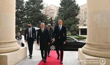 Ceyhun Bayramov macarıstanlı həmkarı ilə görüşüb FOTO