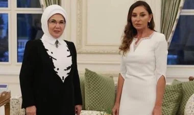 Əminə Ərdoğan Mehriban Əliyevaya təşəkkür edib
