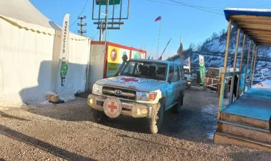 BQXK-nın avtomobilləri aksiya ərazisindən keçdi