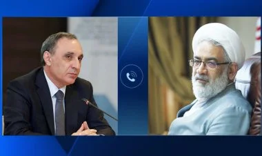 Kamran Əliyev İranın baş prokuroru ilə telefonla danışıb