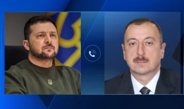 Volodimir Zelenski İlham Əliyevə zəng edib