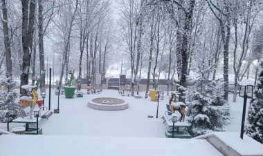 Şuşaya 6-7 santimetr hündürlüyündə qar yağıb FOTO