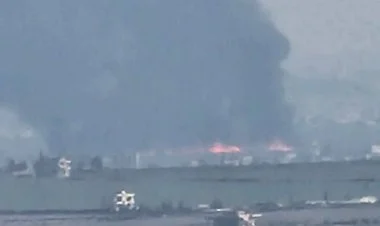 Hələb yaxınlığında İranın SEPAH qüvvələrinin düşərgəri yanır