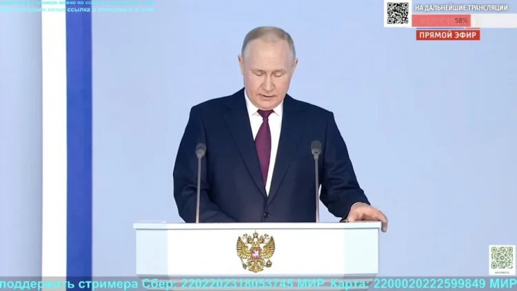 Prezident Vladimir Putin Federal Məclisə müraciət edir
