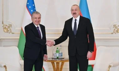İlham Əliyev Özbəkistan Prezidenti ilə görüşdü