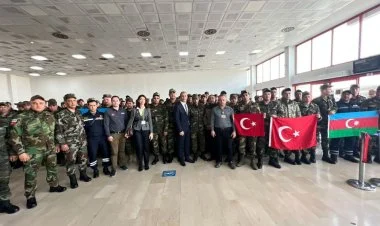 Xilasedicilərin növbəti qrupu Bakıya qayıdır VİDEO