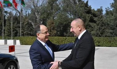İlham Əliyev Albaniya Prezidenti Bayram Beqay ilə görüşüb
