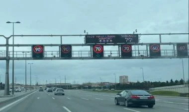 Bakının küçə və prospektlərində hərəkət sürəti azaldılır