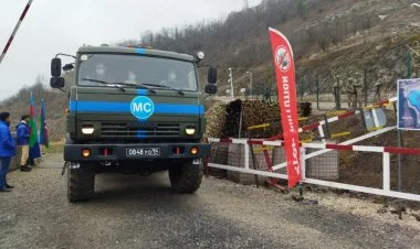 Sülhməramlıların 3 maşını aksiya yerindən keçdi