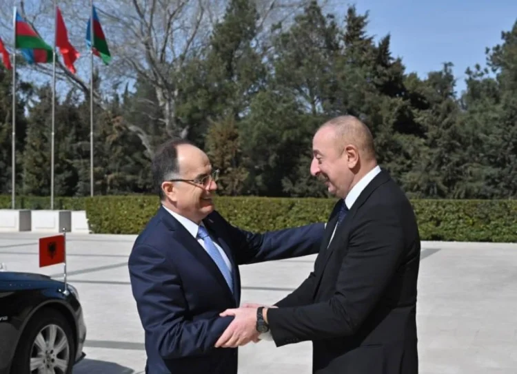 İlham Əliyev Albaniya Prezidenti Bayram Beqay ilə görüşüb