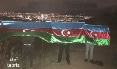 Təbrizdə fəallar Azərbaycana dəstək nümayiş etdirirlər VİDEO