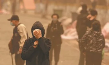 Çində toz dumanı ilə əlaqədar xəbərdarlıq yenilənib