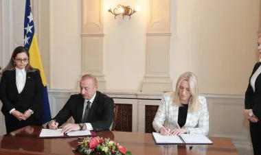Strateji tərəfdaşlıq Bəyannaməsi imzalandı FOTO