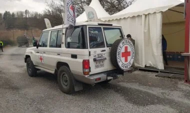 BQXK-nın avtomobilləri aksiya ərazisindən keçdi