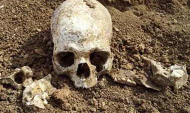 Laçında kəllə sümüyü aşkar edildi