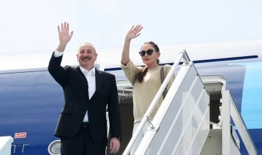 İlham Əliyevin Türkiyəyə işgüzar səfəri başa çatıb FOTO