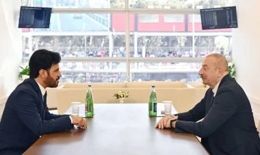 lham Əliyev Məhəmməd Ben Sulayemi qəbul edib