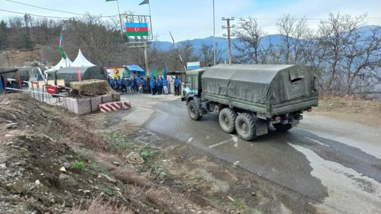 Laçın-Xankəndi yolundan RSK-nın avtomobil karvanı keçdi
