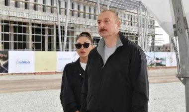 İlham Əliyev və Mehriban Əliyeva Ağdama gediblər FOTO