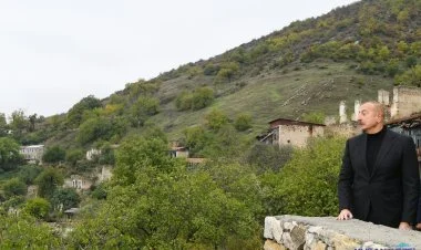 Prezident və birinci xanım Tuğ kəndində