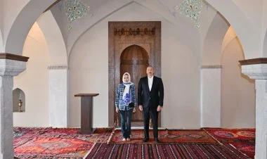 Prezident xanımı ilə Mehmandarovların malikanəsində FOTO