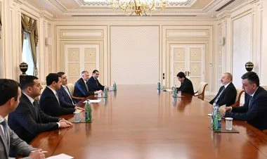 İlham Əliyev Azərbaycanda səfərdə olan spikerləri qəbul edib