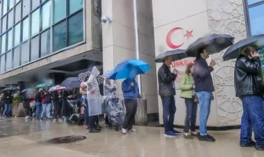 Türkiyə xaricində səs verənlərin sayı FOTO