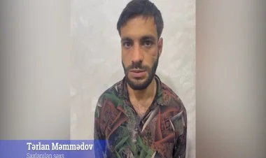 Silah gəzdirən keçmiş məhkum saxlanıldı VİDEO