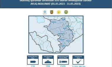 Ötən ay 3,5 min hektardan çox ərazi minalardan təmizlənib