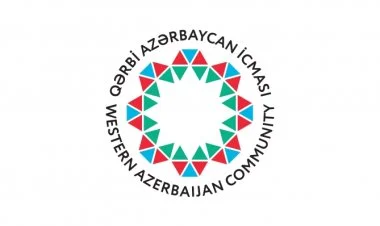 Qərbi Azərbaycan İcması Paşinyanın təxribatını qınayır