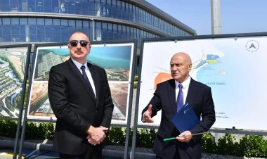 İlham Əliyev Ələt Azad İqtisadi Zonasının açılışını edib