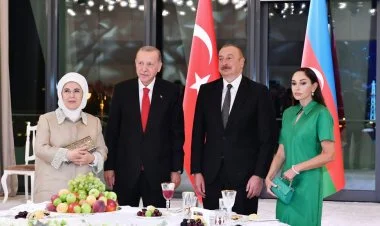 Rəcəb Tayyib Ərdoğanın şərəfinə Bakıda ziyafət TAM VİDEO