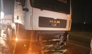 Laçında yük maşınları toqquşdu, 1 nəfər ölüb