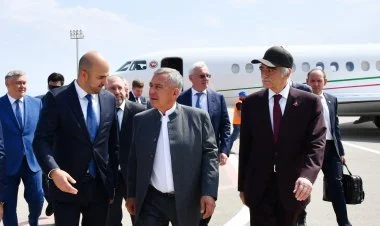 Tatarıstan liderinin azad edilən ərazilərə səfəri başladı