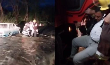 Cəbrayılda Türkiyə vətəndaşı seldən xilas olundu VİDEO