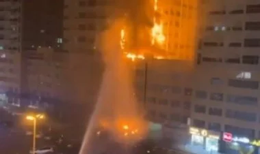 BƏƏ-də 30 mərtəbəli binada baş verən yanğın söndürülüb