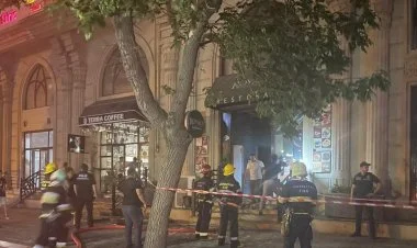 Bakıda restoranda güclü yanğın baş verib