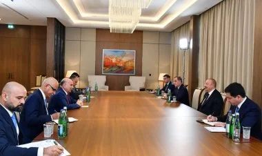 İlham Əliyev İraqın Baş nazirinin müavinini qəbul edib