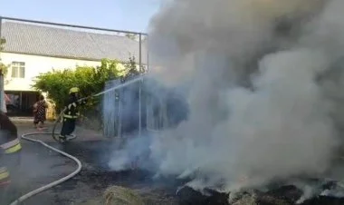 Zərdabda yanğın VİDEO